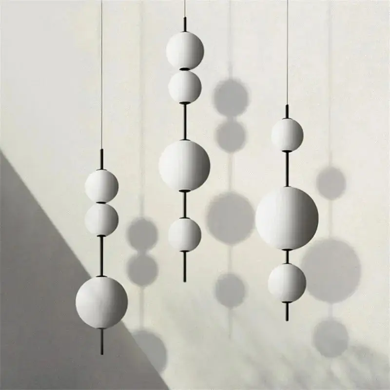 Suspension moderne LED Restaurant boule de verre Café Bar Chambre Cuisine Salle à manger Luminaire à suspension