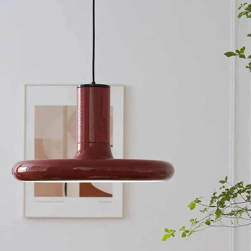 Suspension soucoupe volante rouge ovni nordique VintagePremium
