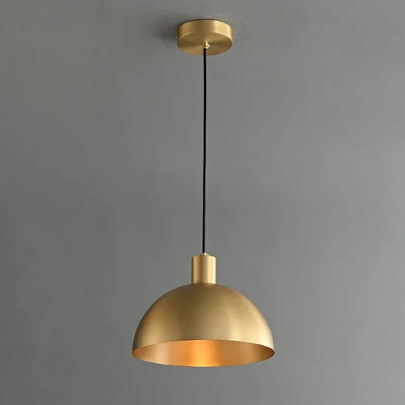 Suspension moderne pour îlot de cuisine style ferme : Lampes suspendues extérieures en or Brillant
