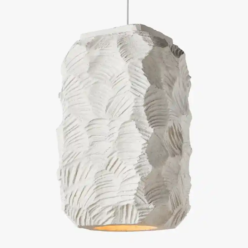 Suspension Nordique Simple faite à la main en polystyrène E27 blanc pour cuisine, salon, café, salle à manger ou îlot