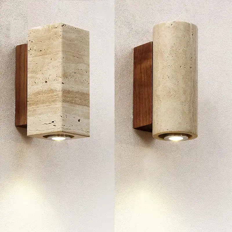 Applique murale LED en marbre moderne pour chambre et extérieur