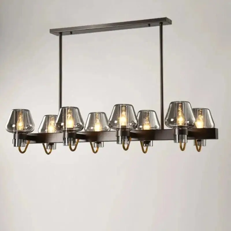Suspension LED en verre moderniste