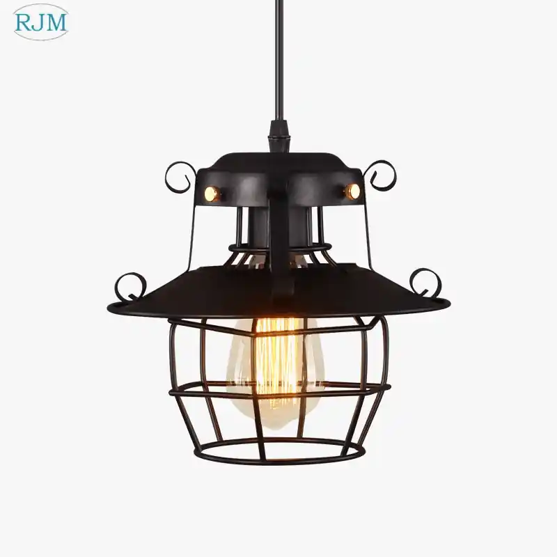 Suspension LED Loft Nordique Vintage pour Bar Restaurant Café