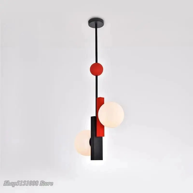 Suspension en verre LED nordique art moderne - Design créatif pour un intérieur élégant