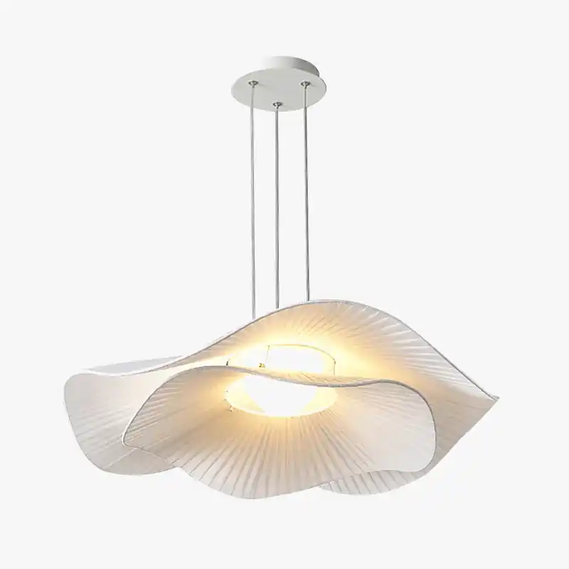 Suspension luminaire Loft Scandinave Crème Wabi Sabi Style Led - Idéal pour Salon et Chambre