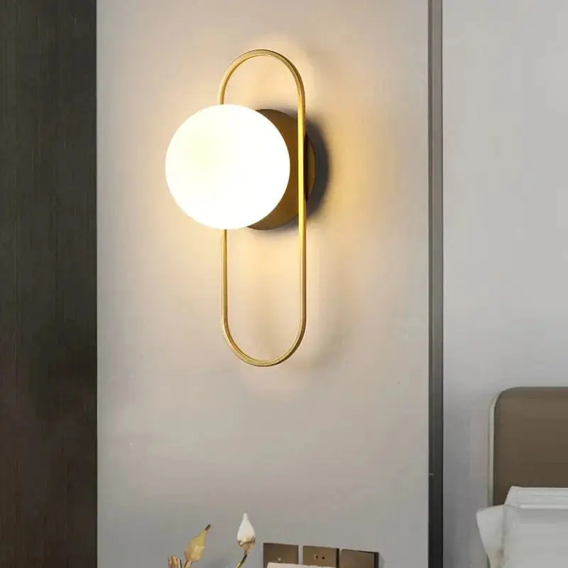 Applique murale LED boule de verre nordique - Luminaire mural LED Scandinave