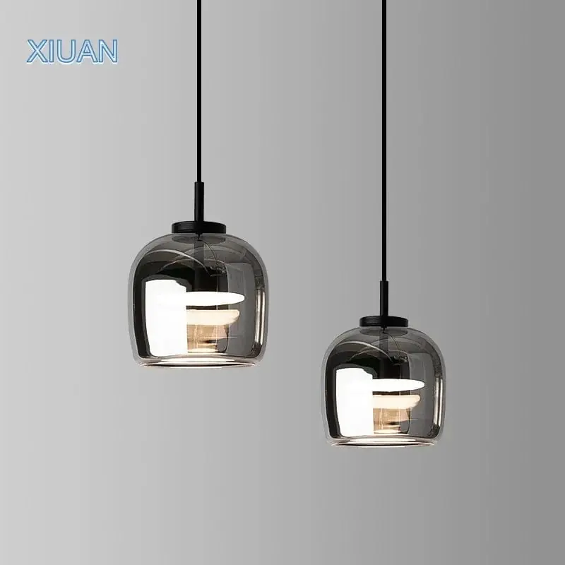 XIUAN - Suspension en verre élégante pour luminaires de chambre à coucher et salle à manger
