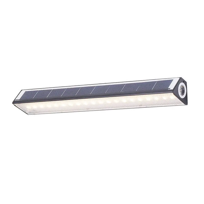 Applique murale extérieure LED solaire moderne à bande, une lumière