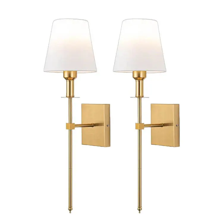 Applique murale moderne en tissu à une lumière