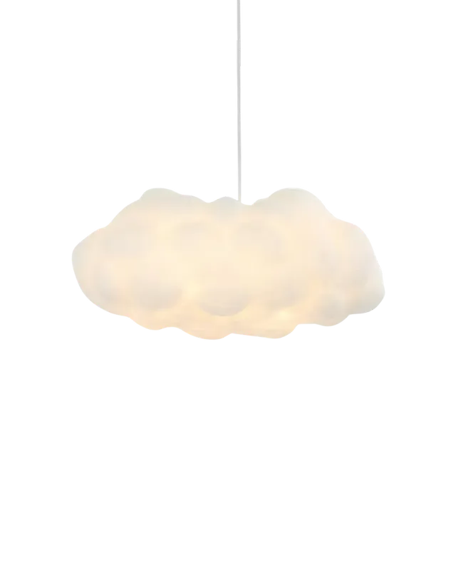 Suspension moderne en fibre nuageuse à une lumière