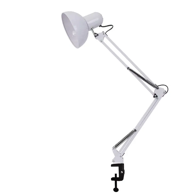 Lampe de table LED minimaliste moderne ajustable avec pince métallique