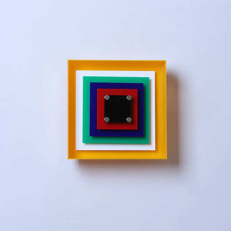 Applique Murale Carrée Bauhaus de Memphis, LED, 1 Lumière