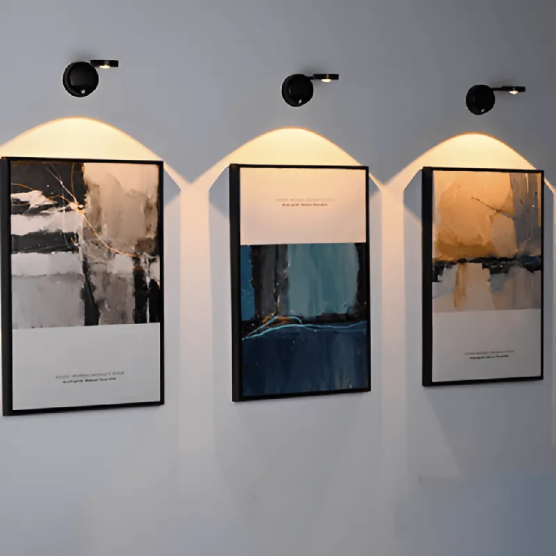 Applique murale LED sans fil minimaliste moderne avec capteur de mouvement