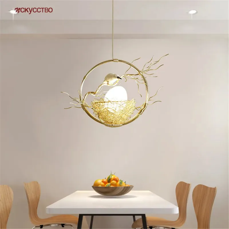 lustre décoratif style cottagecore avec éclairage led