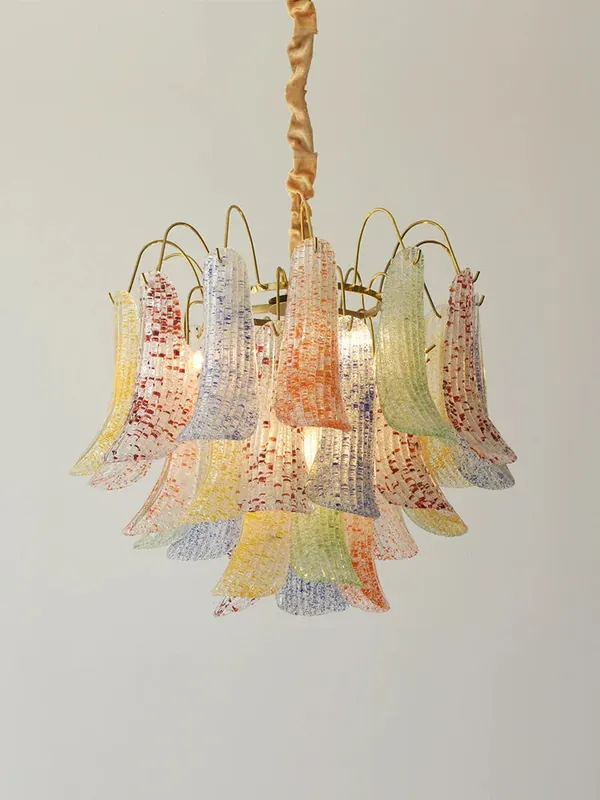 lustre en cristal de luxe rétro pour intérieur élégant