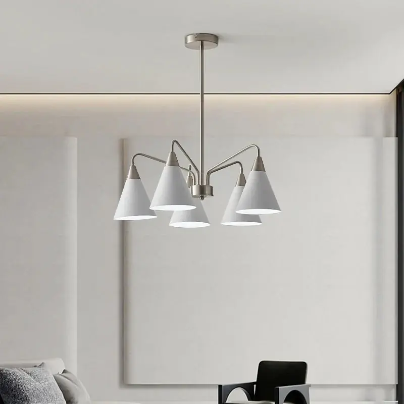 lustre rétro médiéval en fer pour décoration intérieure minimaliste