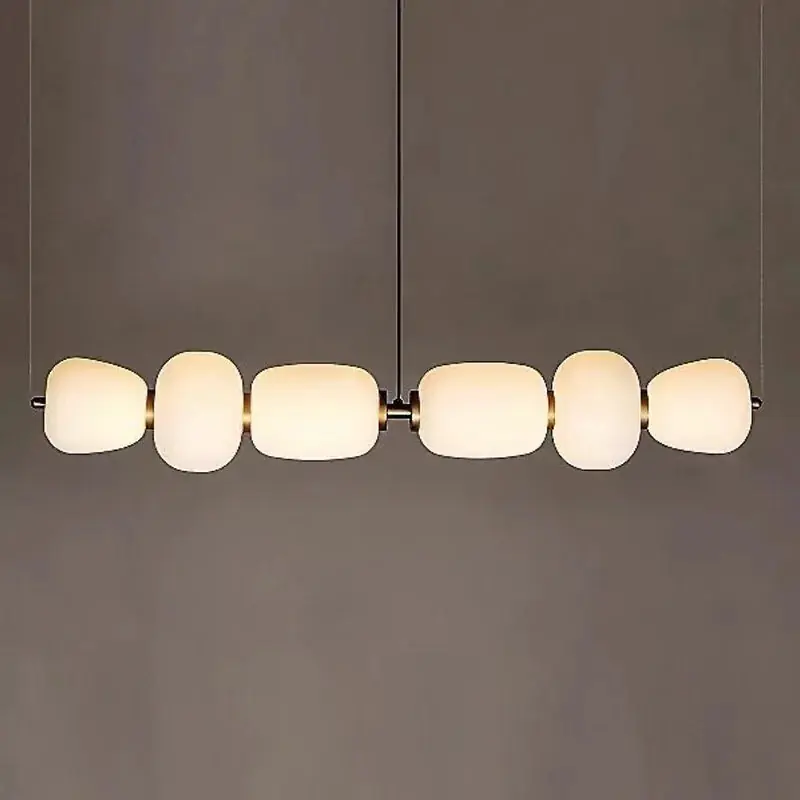 lustre en verre minimaliste moderne pour espaces créatifs et bars