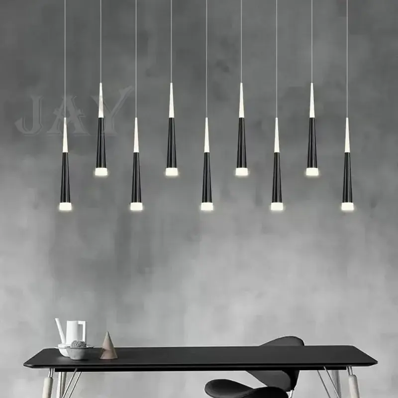 lustre lumineux conique à led design moderne nordique