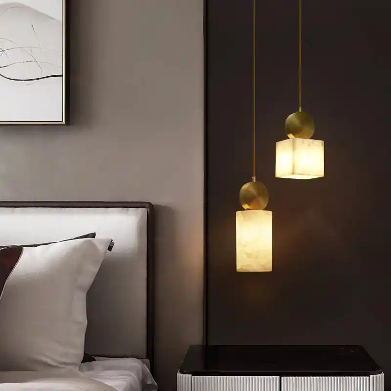 lustre en cuivre personnalisé créatif minimaliste pour décoration moderne