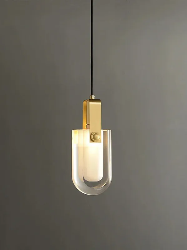 lustre en cristal cuivre design nordique pour intérieur élégant