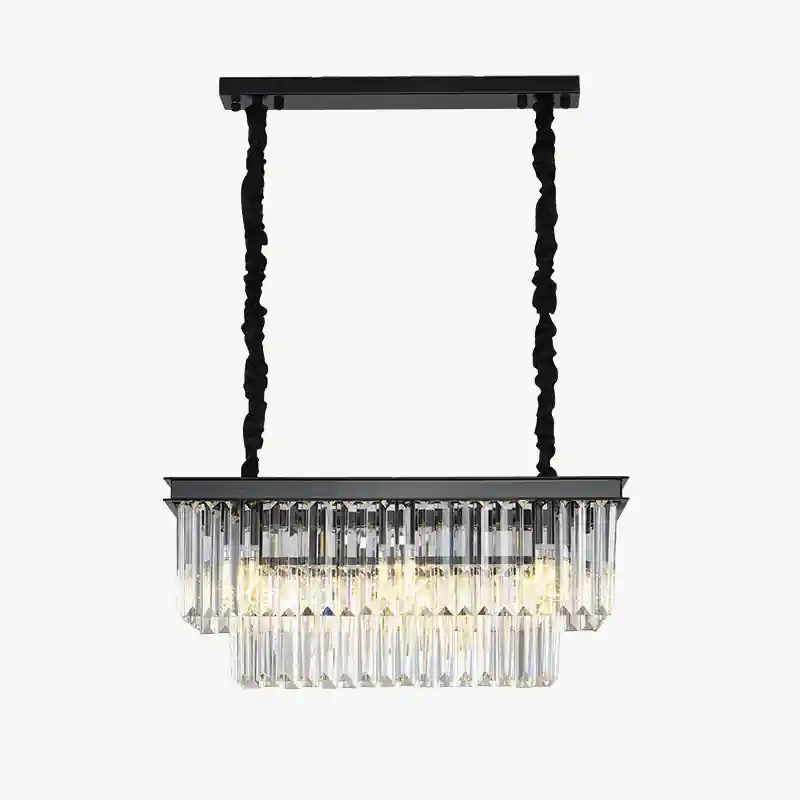 lustre suspendu en cristal luxe avec lampes rondes en fer doré