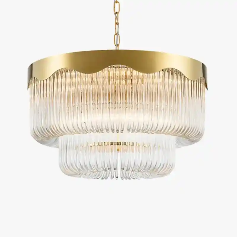 lustre suspendu moderne en verre cristal design élégant