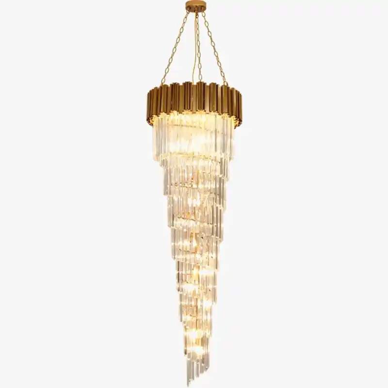 lustre en cristal de luxe pour décoration intérieure élégante