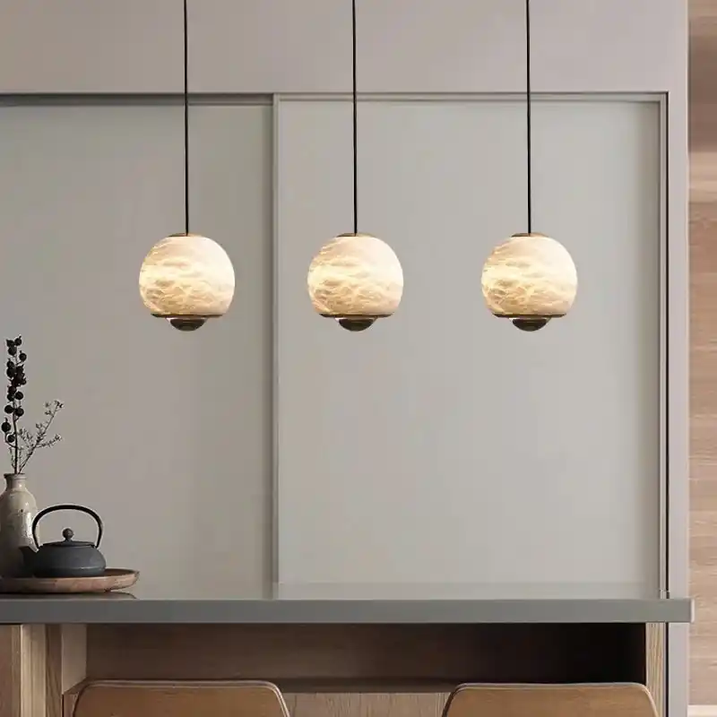 lustre en marbre moderne pour décoration intérieure élégante