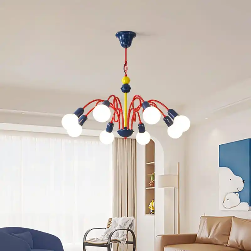 suspension vintage memphis lustre médiéval fruits luminaire lampara