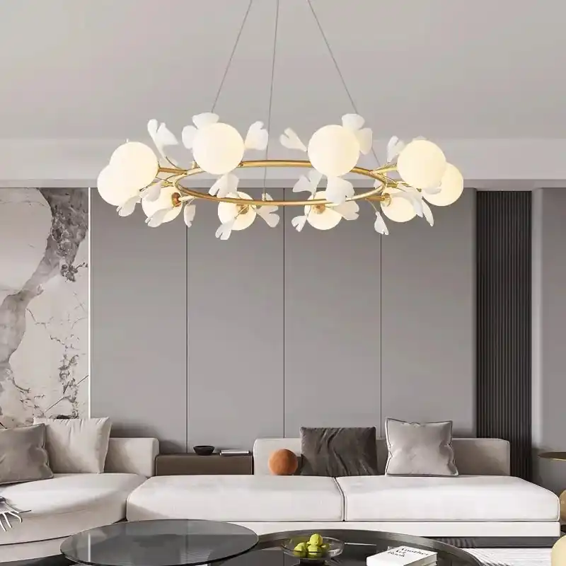 lustre suspension nordique pour éclairage intérieur salon