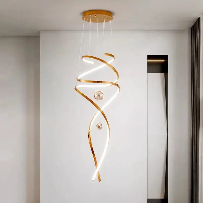 lustre suspension nordique pour éclairage intérieur salon