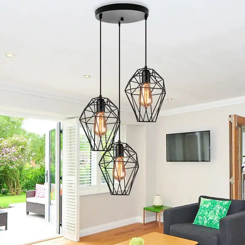 Lustre LED Vintage Contemporain Élégant
