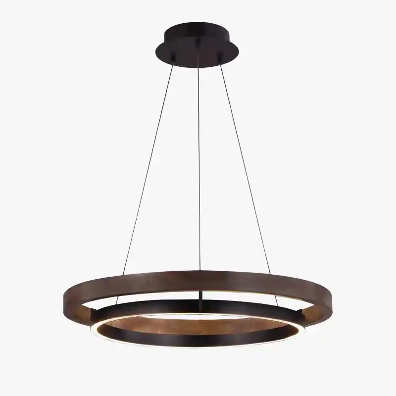 Lustre contemporain anneau lumineux élégant