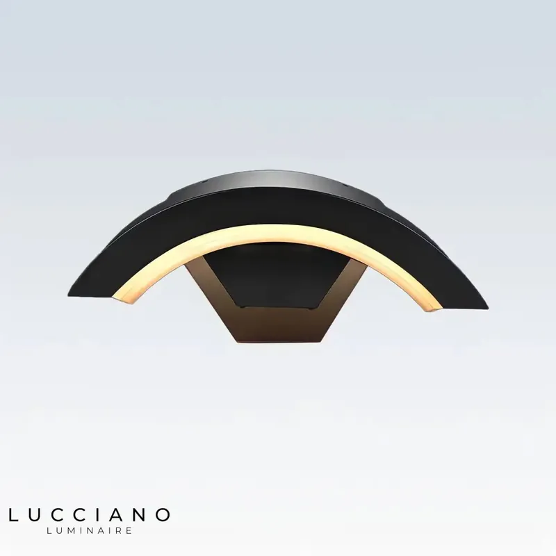 Stylish outdoor lighting for entrance