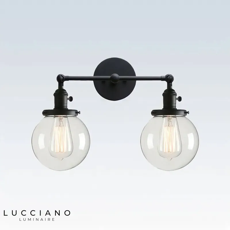 Double bathroom wall light
