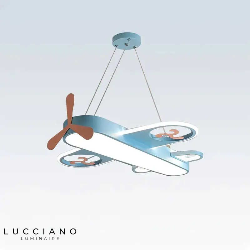 Airplane chandelier for children's bedroom