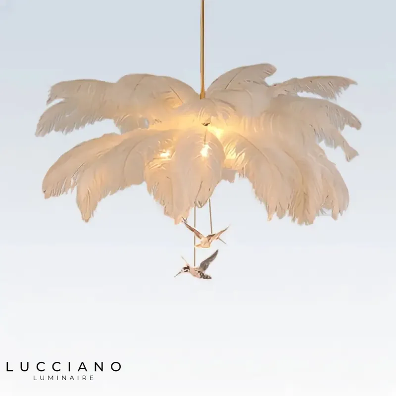 Cocooning bedroom chandelier