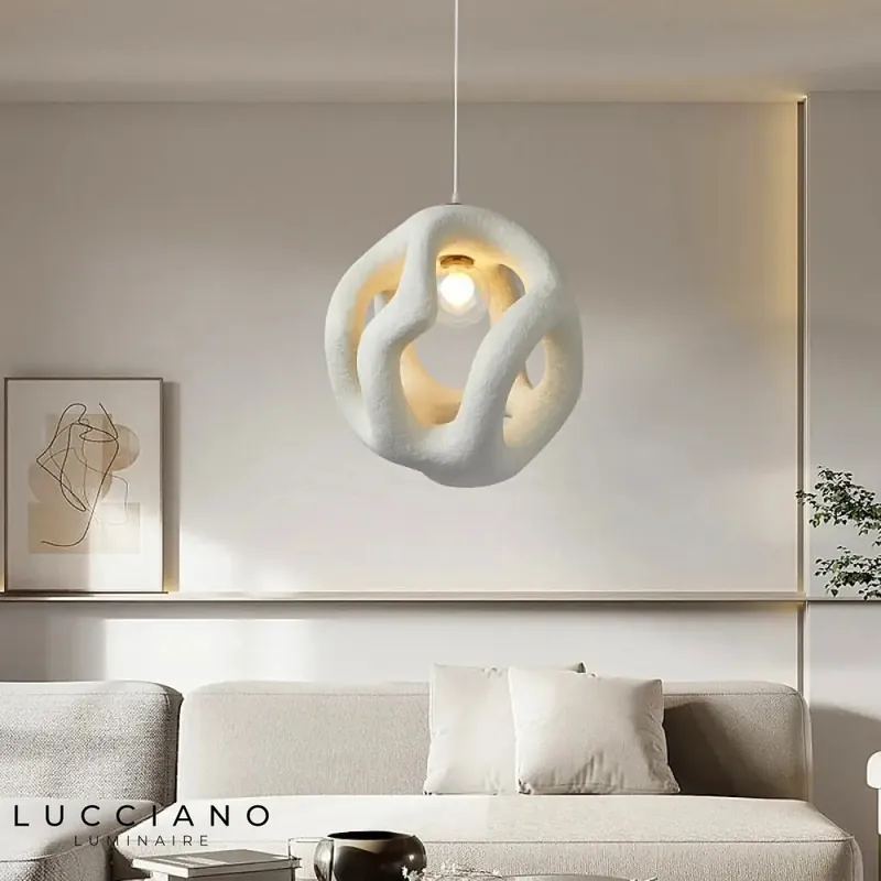 Wabi sabi ceiling light Handmade design | kitchen, bedroom, dining room
