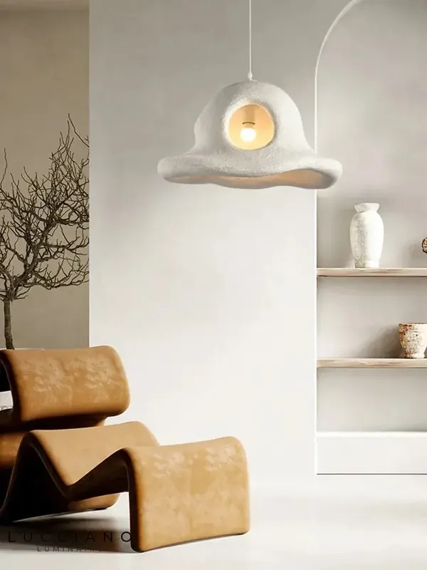 Wabi sabi hat shaped ceiling light | Living room, dining room chandelier