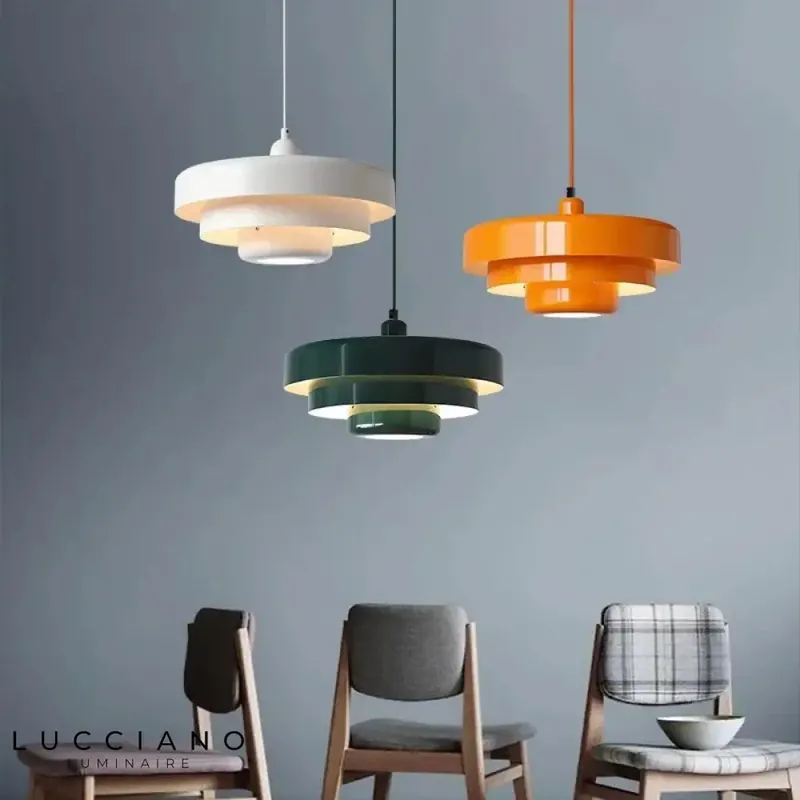 Danish Retro Multi-Colored Chandelier