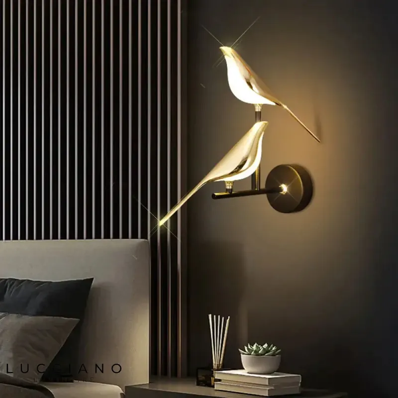 Bird wall light