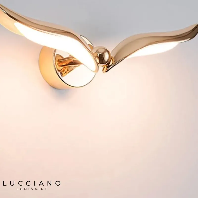 Bird shaped wall light