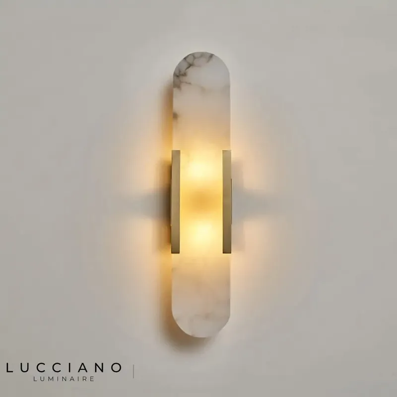 Bedroom marble wall lamp