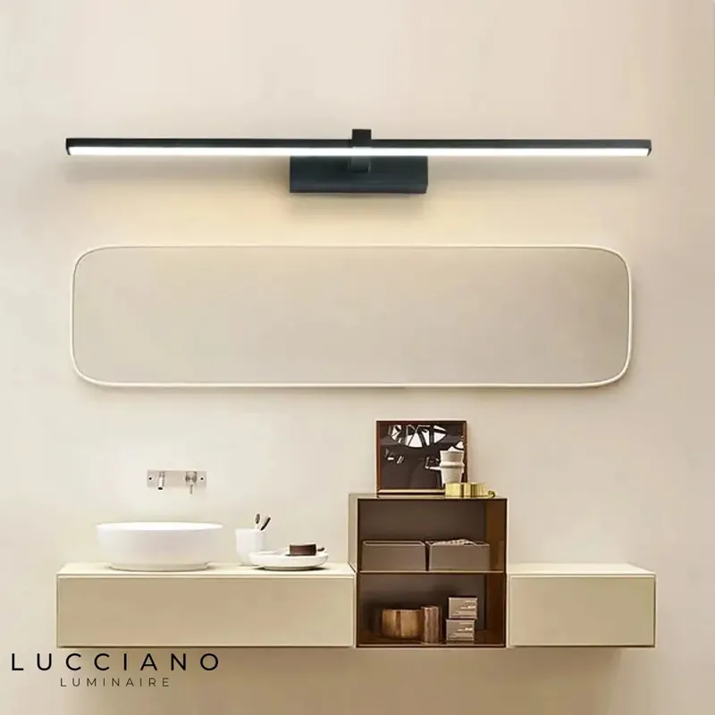 Modern transparent bathroom wall light
