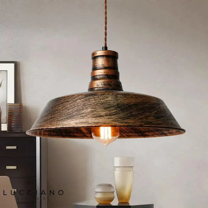 Vintage rustic retro metal ceiling light