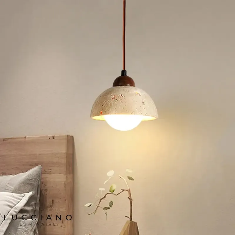 Yellow marble hanging lamp | Lucciano lighting