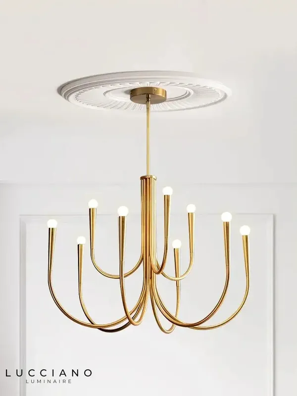 Chandelier Living Room Design