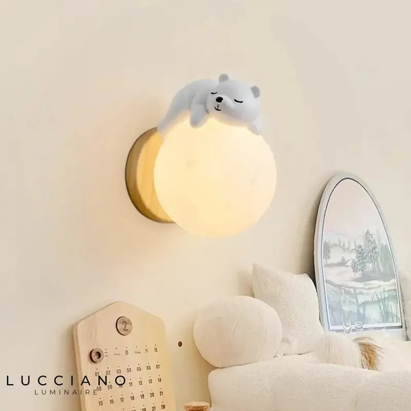 White Wall Sconce Baby Boy Nursery