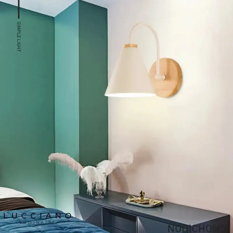 Wooden Wall Light For Bedroom