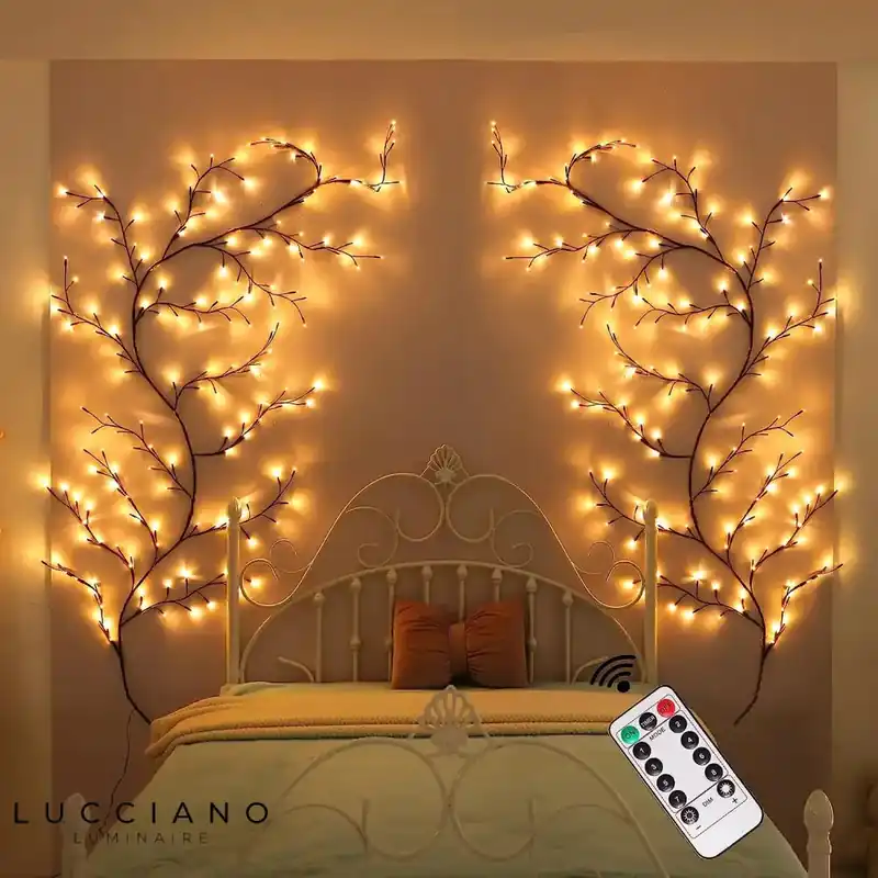 Wall Lamp Bedroom Decor Tree